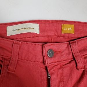 Anthropologie Pilcro & The Letterpress Red Jeans